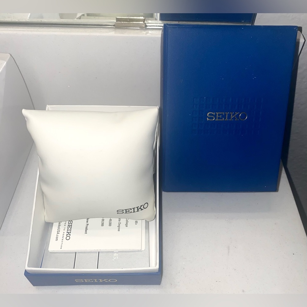 Auth Seiko Blue Empty Presentation Storage Displa… - image 4